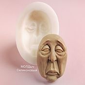 Материалы для творчества handmade. Livemaster - original item Mold Face 4,1 x 2,6 x 1,2cm Silicone Face Shape for Doll. Handmade.
