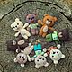 Медведь игрушка маленький вязаный крючком в подарок детям, Мягкие игрушки, Новосибирск,  Фото №1