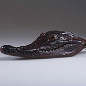 Сумки и аксессуары handmade. Livemaster - original item Keychain the head of a crocodile IMA0189VK10. Handmade.