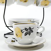 Винтаж: F753 Сервиз чайный Розенталь ажурный фарфор цветы Rosenthal