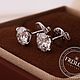 Золотые серьги пусеты с бриллиантами по 1.5 карат. Серьги-пусеты. FROLOF JEWELRY. Ярмарка Мастеров.  Фото №5