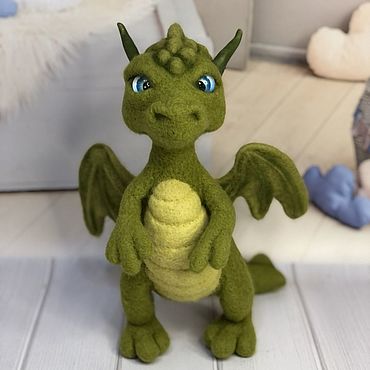 Куклы и игрушки ручной работы. Ярмарка Мастеров - ручная работа Войлочная игрушка: Дракон. Handmade.