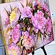 Oil painting'Peony fragrance of happiness'pink. Pictures. OMA-EVA. Online shopping on My Livemaster.  Фото №2