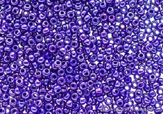 10 grams of 10/0 seed Beads, Czech Preciosa 38050 Premium blue nephros, Beads, Chelyabinsk,  Фото №1
