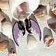 Order  dragon wings Lilac in silver – author's work. MathomsCrafts (vsyakovina). Livemaster. . Earrings Фото №3