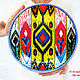 'Uzbek style ' plate on the wall-hand-painted. Decorative plates. Art by Tanya Shest. My Livemaster. Фото №6