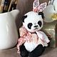 Панда тедди мишка, медвежонок тедди, panda, teddy bear. Тедди Зверята. LuckyBearsShop. Интернет-магазин Ярмарка Мастеров.  Фото №2