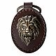 Keychain-housekeeper 'Lion' made of genuine leather, Key chain, Moscow,  Фото №1