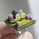 Ring 'Lilac garden' - Miniature polymer clay. Rings. AleksPolymer. My Livemaster. Фото №4