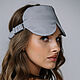 Order Tencel Grey Sleep Mask. Delicate Clothing Store (Daria). Livemaster. . Sleep masks Фото №3