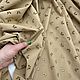 Ткань хлопок шитьё бежевого цвета с бабочками. Ткани. Ткани для одежды Сasaditessuti. Интернет-магазин Ярмарка Мастеров.  Фото №2