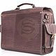 Leather briefcase Voyager brown. Brief case. Russian leather Guild (sachet-spb). Online shopping on My Livemaster.  Фото №2
