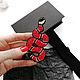 Red Snake Brooch. Red brooch on your coat. Brooches. Only_you_byElena. My Livemaster. Фото №5