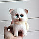 Order Siamese kitten puffy toy made of wool. handmade toys by Mari (handmademari). Livemaster. . Felted Toy Фото №3