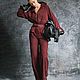 Комбинезон из натуральной замши in vino veritas. Комбинезоны. YANA KRAFT BRAND. Ярмарка Мастеров.  Фото №11
