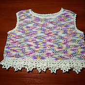 Одежда детская handmade. Livemaster - original item Top vest. Handmade.