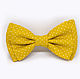 Bow tie yellow polka dot, Ties, Moscow,  Фото №1