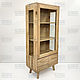 Шкаф-витрина стеклянная из дерева ORGANIC. Шкафы. Мебельный бутик (Wofurniture). Ярмарка Мастеров.  Фото №4