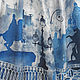 Order Batik scarf 'Gray-blue Peter' natural silk. Handpainted silk by Ludmila Kuchina. Livemaster. . Scarves Фото №3