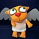 Soft toy red cat angel with wings, plush cat. Stuffed Toys. Dingus! Funny cats and other toys. Online shopping on My Livemaster.  Фото №2