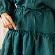 Vasilisa linen dress with bat-style sleeves. Dresses. molinialife. Online shopping on My Livemaster.  Фото №2