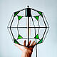 Suspended geometric lamp with green edges. Ceiling and pendant lights. tiffanarium (Tiffanarium). My Livemaster. Фото №5