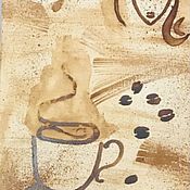 Картины и панно handmade. Livemaster - original item The painting is painted coffee abstraction 