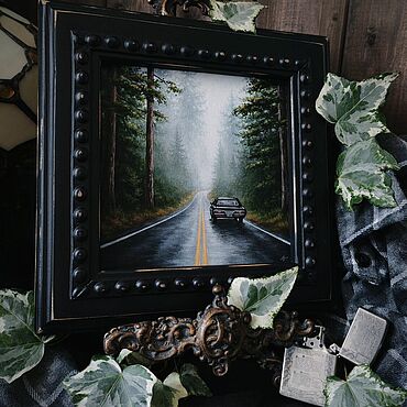 Картины и панно ручной работы. Ярмарка Мастеров - ручная работа Картина "The Road That Calls". Handmade.