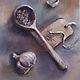 Заказать Pintura Bodegón con ajo (gris beige lila). Pastelena. Ярмарка Мастеров. . Pictures Фото №3
