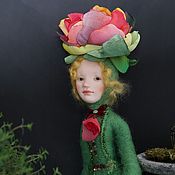 Куклы и игрушки ручной работы. Ярмарка Мастеров - ручная работа Art flower-doll. Handmade.