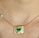 1.95-carat Colombian Emerald Emerald Cut Solitaire Necklace 18K Gold. Necklace. JR Colombian Emeralds (JRemeralds). My Livemaster. Фото №5