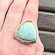 Кольцо с Монгольской Бирюзой в серебре 925. Кольца. Jeweller -Danil. Ярмарка Мастеров.  Фото №6