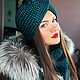 КОМПЛЕКТЫ чалма и снуд зима. Чалмы. SOFIE ACCESSORIES. Интернет-магазин Ярмарка Мастеров.  Фото №2