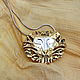 'LION ' silver pendant with gilding, Pendant, Kurgan,  Фото №1