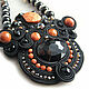 Soutache necklace 'Office'. Necklace. VeninnaS. Online shopping on My Livemaster.  Фото №2