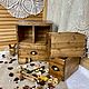 Чайный  мини - комод из ясеня "Долина мельниц". Мини-комоды. Роспись  и декупаж  от Марины (sovaj). Ярмарка Мастеров.  Фото №8