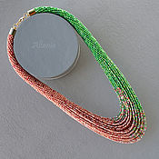 Украшения handmade. Livemaster - original item Colorful dots - necklace of beads. Handmade.