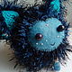 Shile the cute blue fluffy amigurumi monster with cosmo bottle, Amigurumi dolls and toys, Ekaterinburg,  Фото №1