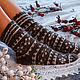 Downy socks 'Winter' with a pattern. Socks. Dom-puha (dom-puha). Online shopping on My Livemaster.  Фото №2