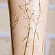Керамическая ваза с оттиском полевых цветов, Вазы, Саров,  Фото №1