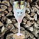 Белый кот white cat розовый кварц, Бокалы, Санкт-Петербург,  Фото №1
