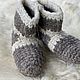 Woolen hand knitted slippers