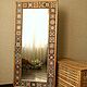 Настенное зеркало "Геометрия" в деревянной раме. Зеркала. --  Фисюк Юлия  -- точечная роспись. Интернет-магазин Ярмарка Мастеров.  Фото №2