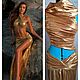 Золотой Кроп-топ с оригинальным капюшоном. Топы. Dress2Impress (elenarhamore). Интернет-магазин Ярмарка Мастеров.  Фото №2
