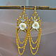 Earrings with mother of pearl and pearls. Earrings. Kingdom crowns. My Livemaster. Фото №4