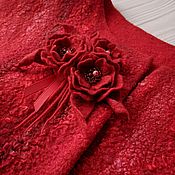 Валяная сумочка Red rose