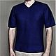 100%lino. Camiseta para hombre'cota de Malla'. T-shirts and undershirts for men. Exclusive linen jersey from Elena. Ярмарка Мастеров.  Фото №4