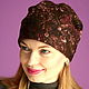 Felted hat womens brown. Caps. Felt the world. Online shopping on My Livemaster.  Фото №2