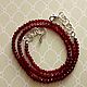 Заказать Бусы-цепочка: Красная шпинель. Светлана  Decor&Jewelry. Ярмарка Мастеров. . Бусы Фото №3