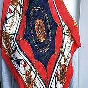 Аксессуары handmade. Livemaster - original item Pleated silk scarf in Hermes style. Handmade.